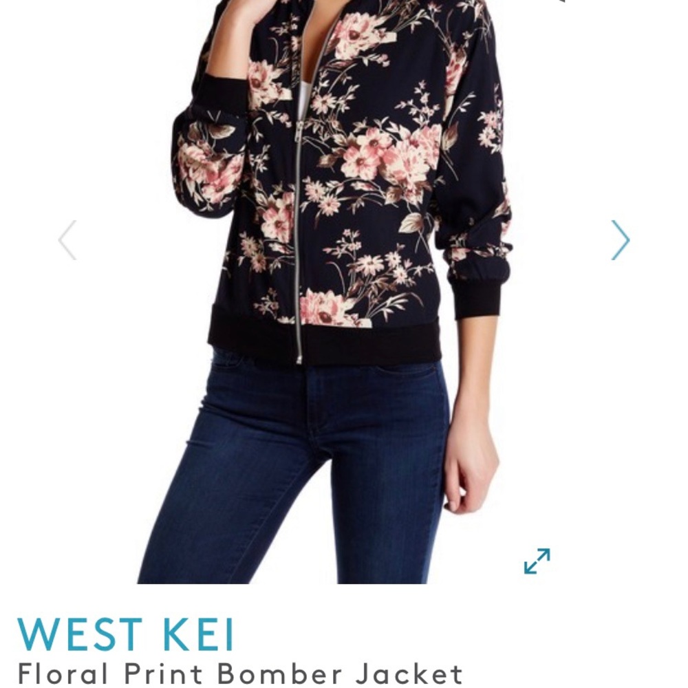 Lightweight Floral Bomber